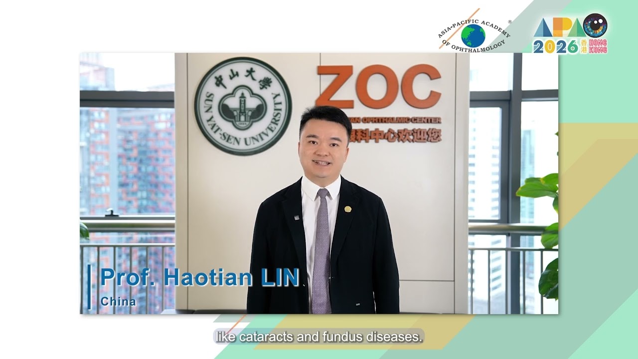 Congratulations to Prof. Haotian LIN from China!