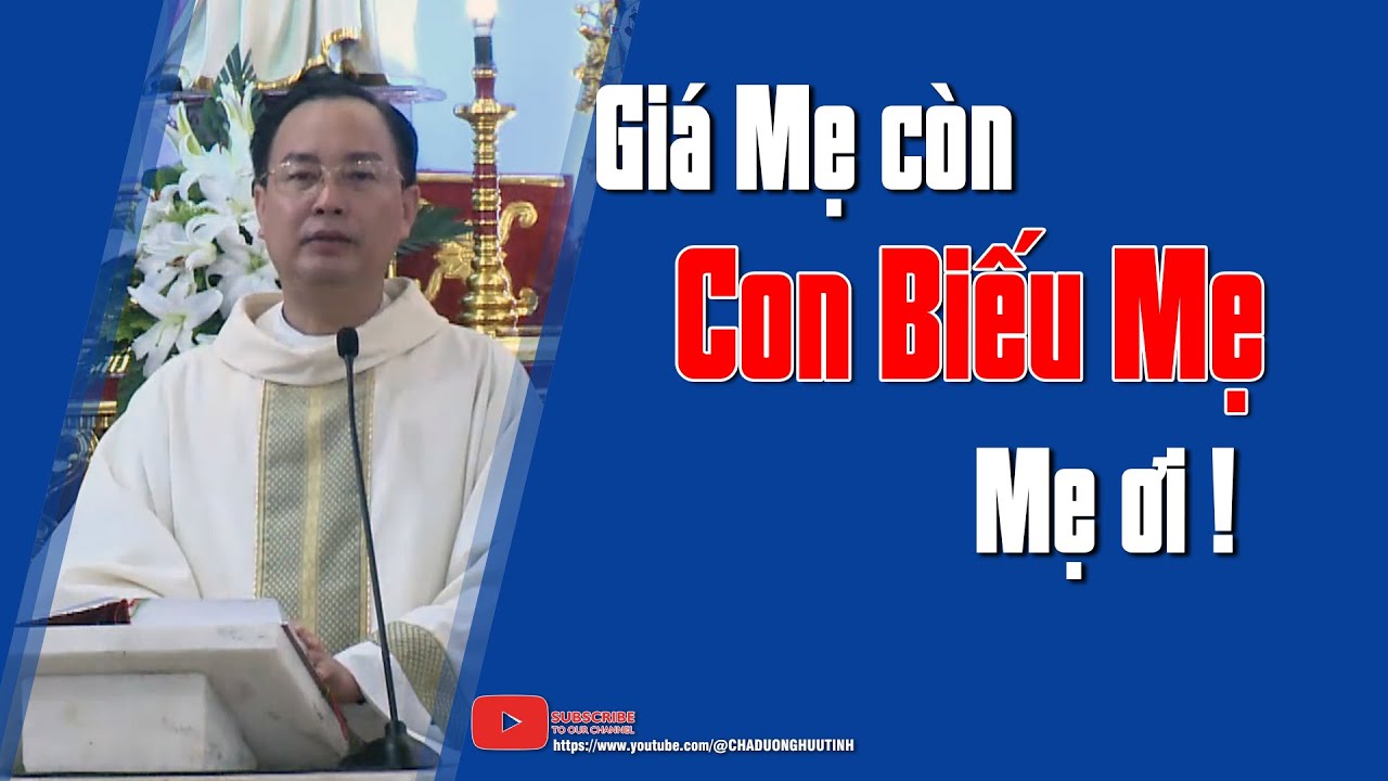 Giá Mẹ Còn thì Để Dành Biếu Mẹ, Mẹ ơi ! | Bài giảng lễ hay | CHA GIUSE DƯƠNG HỮU TÌNH.