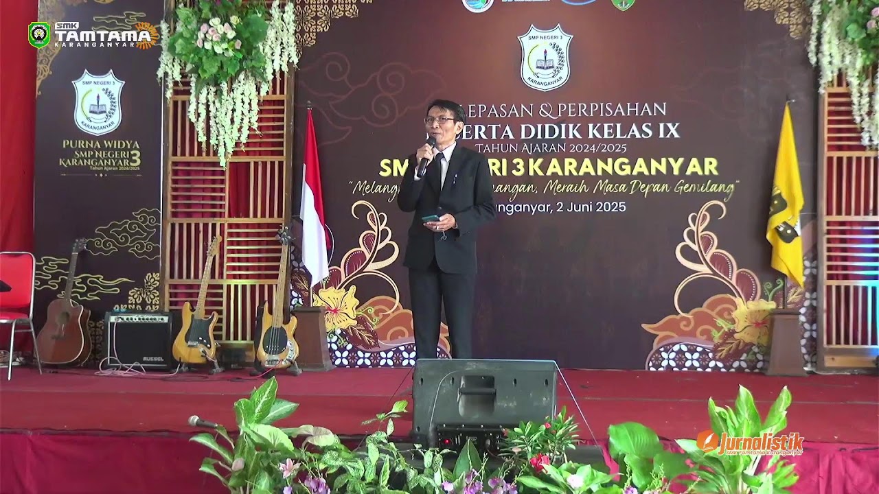 PELEPASAN PESERTA DIDIK KELAS IX SMP NEGERI 3 KARANGANYAR 2025