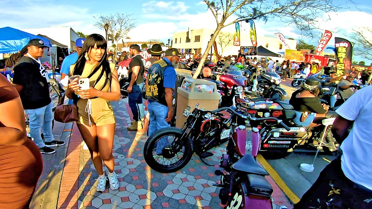 Daytona Black Bike Week 2024! Daytona Beach Bike Week Go Pro Walk Through