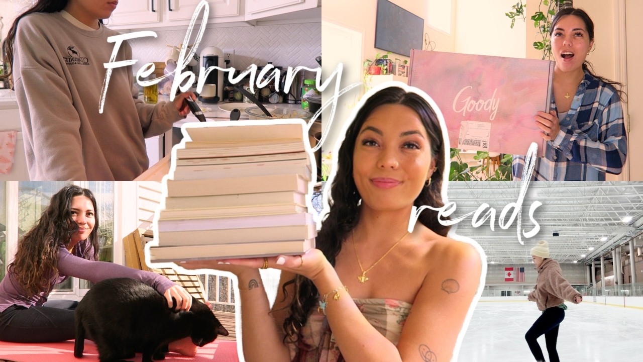 11 книг, которые я прочитала в феврале, как избежать читательского застоя + новые хобби!! 📚💗⛸️