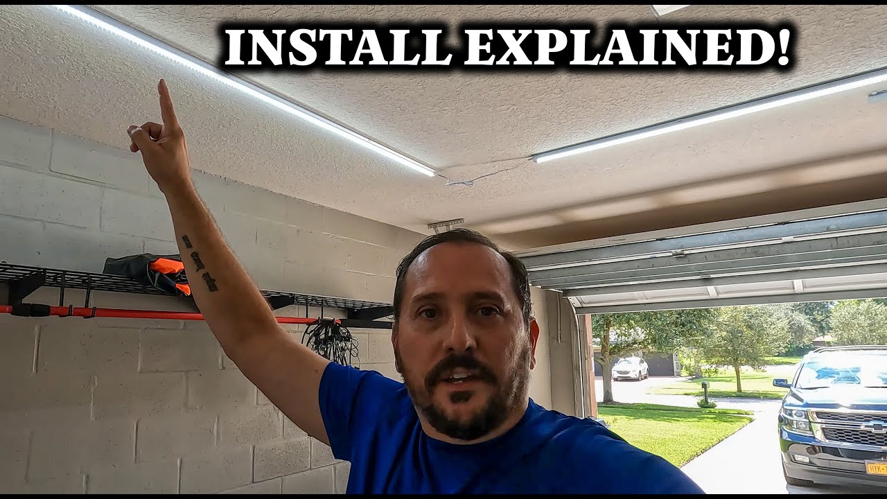 JESLED 8FT LED Shop Light Fixtures - 72W 9000LM, 6500K