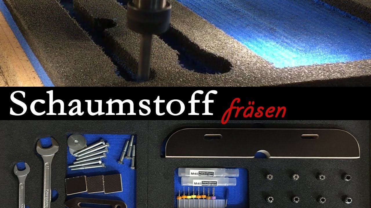 Schaumstoff CNC fräsen | Werkzeugeinlage mit Schublade bauen | DIY Tutorial Ordnung in der Werkstatt