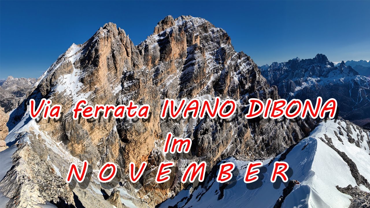 Via ferrata IVANO DIBONA im november