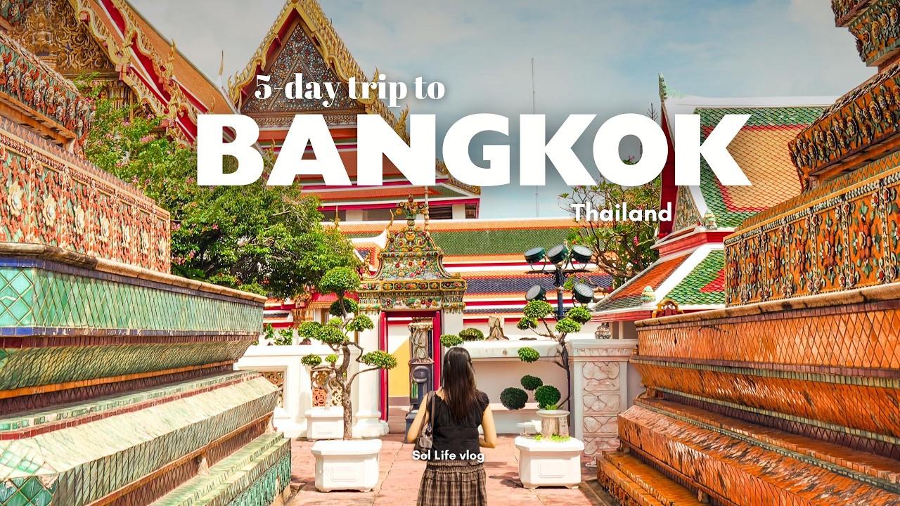 5 days in Bangkok Thailand 🇹🇭 | Cafes hopping, Vintage Shops, Temples & Street Food | Travel Vlog