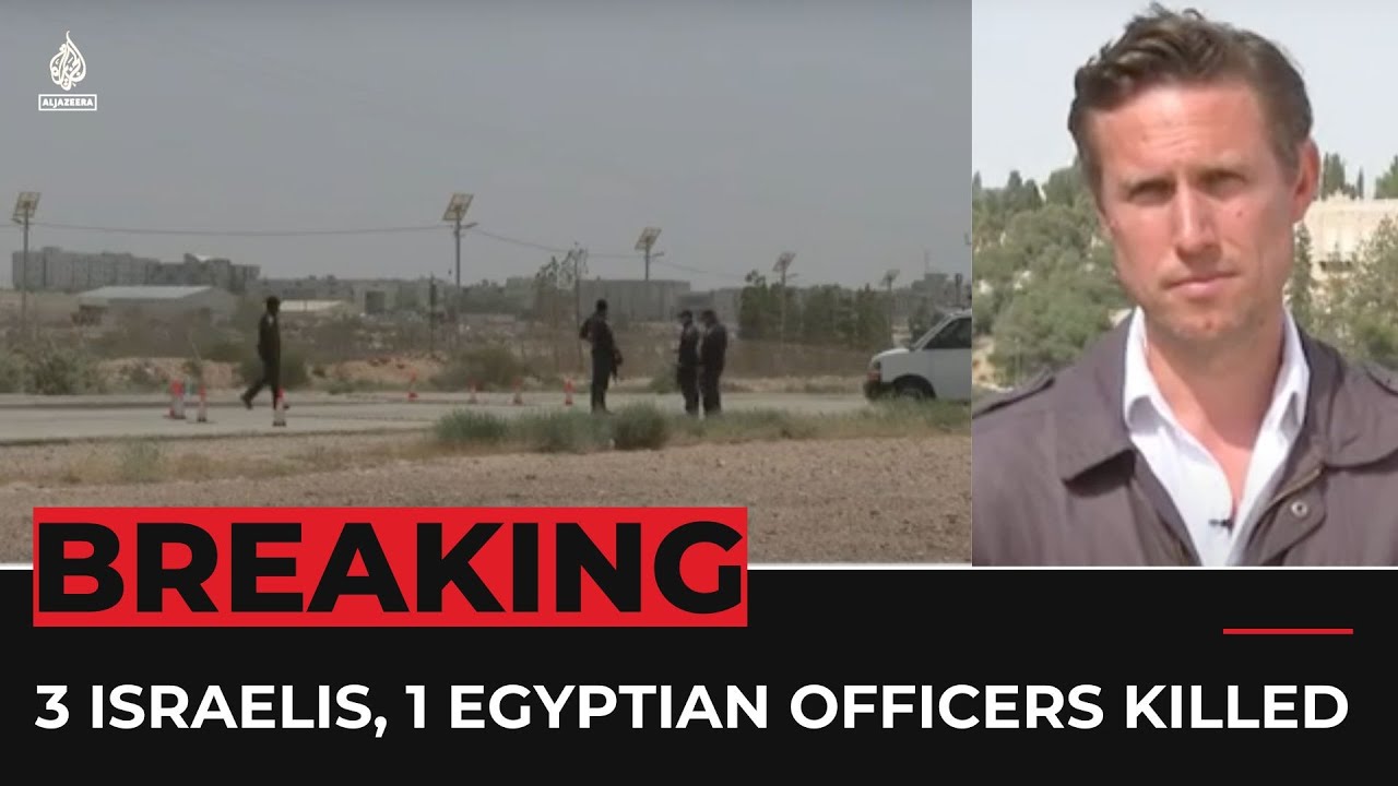 Three Israeli soldiers and Egyptian officer killed in Israel-Egypt border