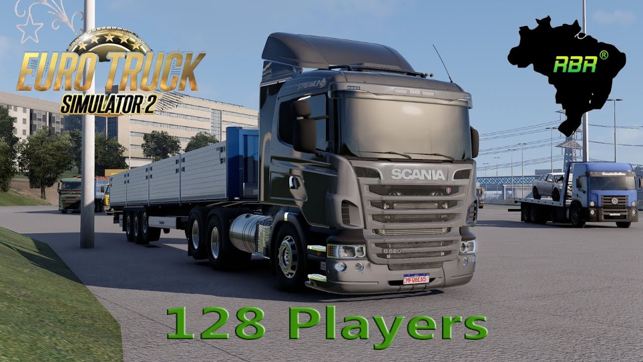 🔴Euro Truck Simulator 2 + Mapa RBR 128 Players