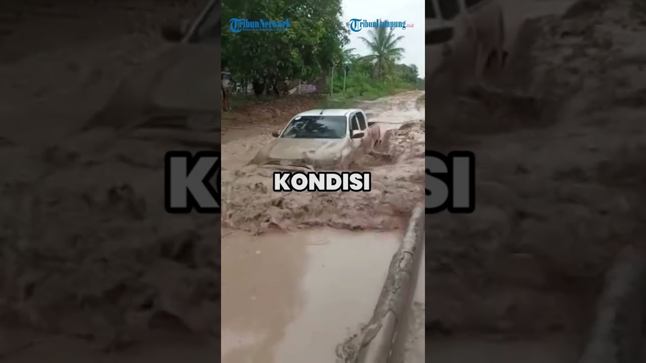 VIRAL JALANAN DI SUMSEL RUSAK PARAH