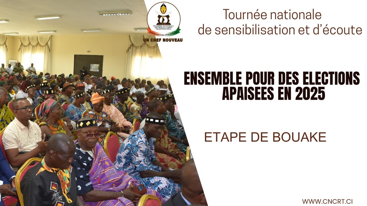 Tournée de sensibilisation et d'écoute: Ensemble pour des élections apaisées en 2025/étape de Bouaké
