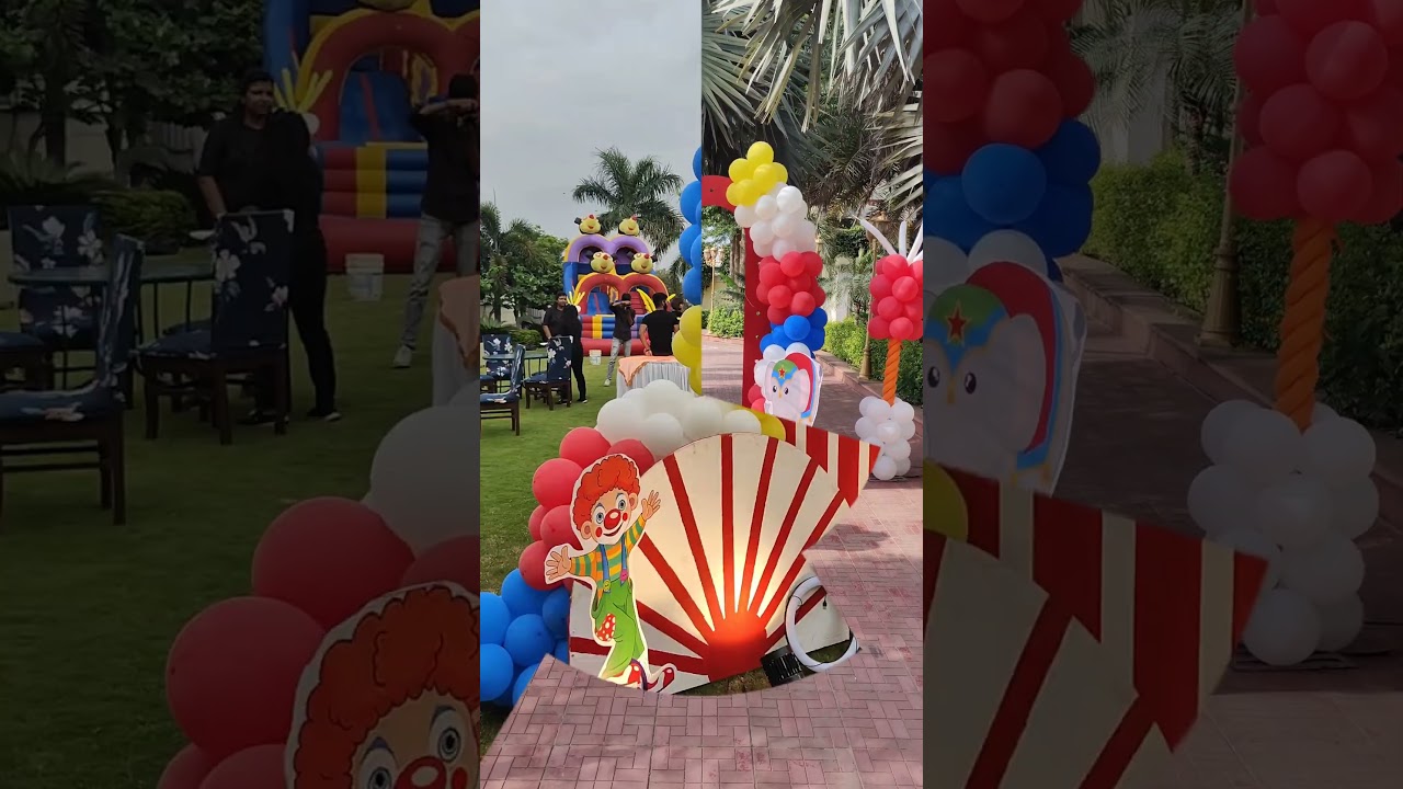carnival #birthday #balloonbackdrop #balloon #carnival  balloon decoration