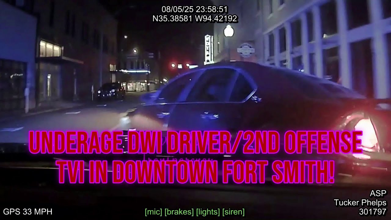 Pursuit/TVI/DWI N A St Downtown Fort Smith Arkansas State Police Troop H, Traffic Series Ep. 1624