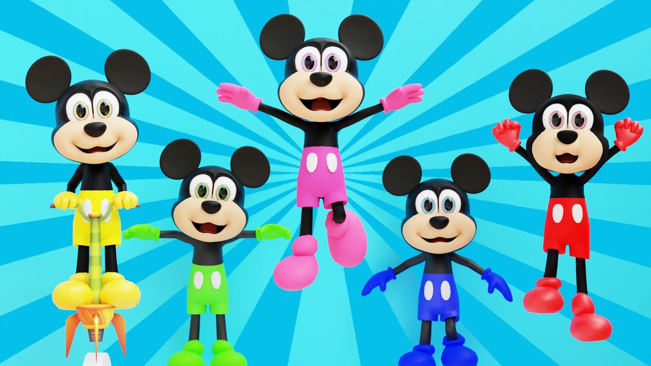 Five Little Monkeys Jumping On The Bed | Children Nursery Rhyme |
