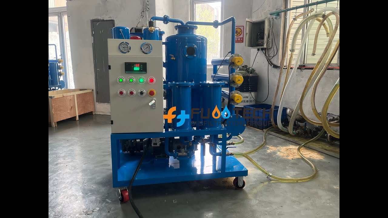 FUOOTECH  LOP-10 600LPH Vacuum Used Engine Oil Purifier Machine