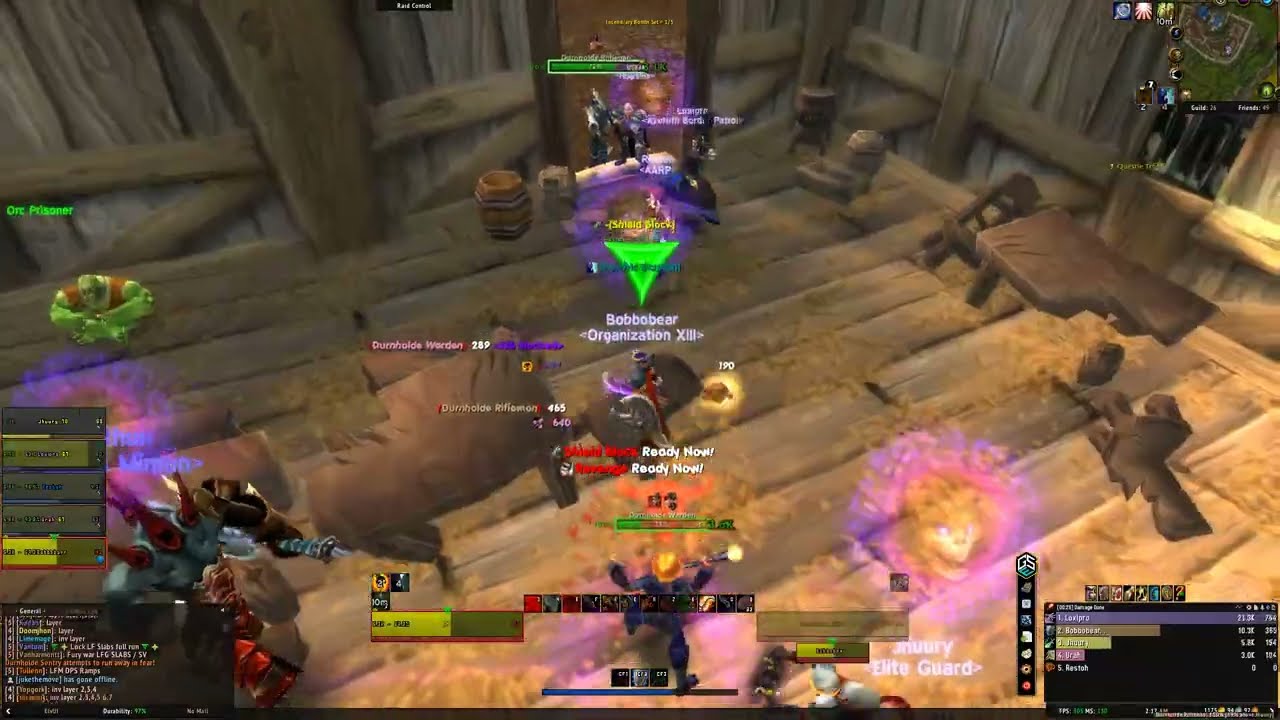 TBC Classic Anniversary Protection Warrior Old Hillsbrad Foothills Dungeon