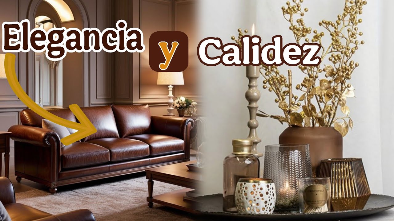 DECORACIÓN MODERNA 2025// COLOR MARRÓN 🤎 Los M3JORES TIPS PARA DECORAR SALA CON CALIDEZ Y ELEGANCIA