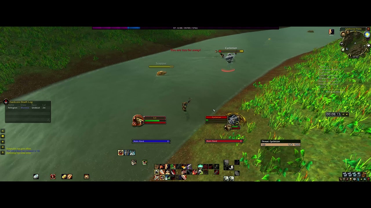 Lvl 39 Warrior - Solo Cyclonian (Hardcore)