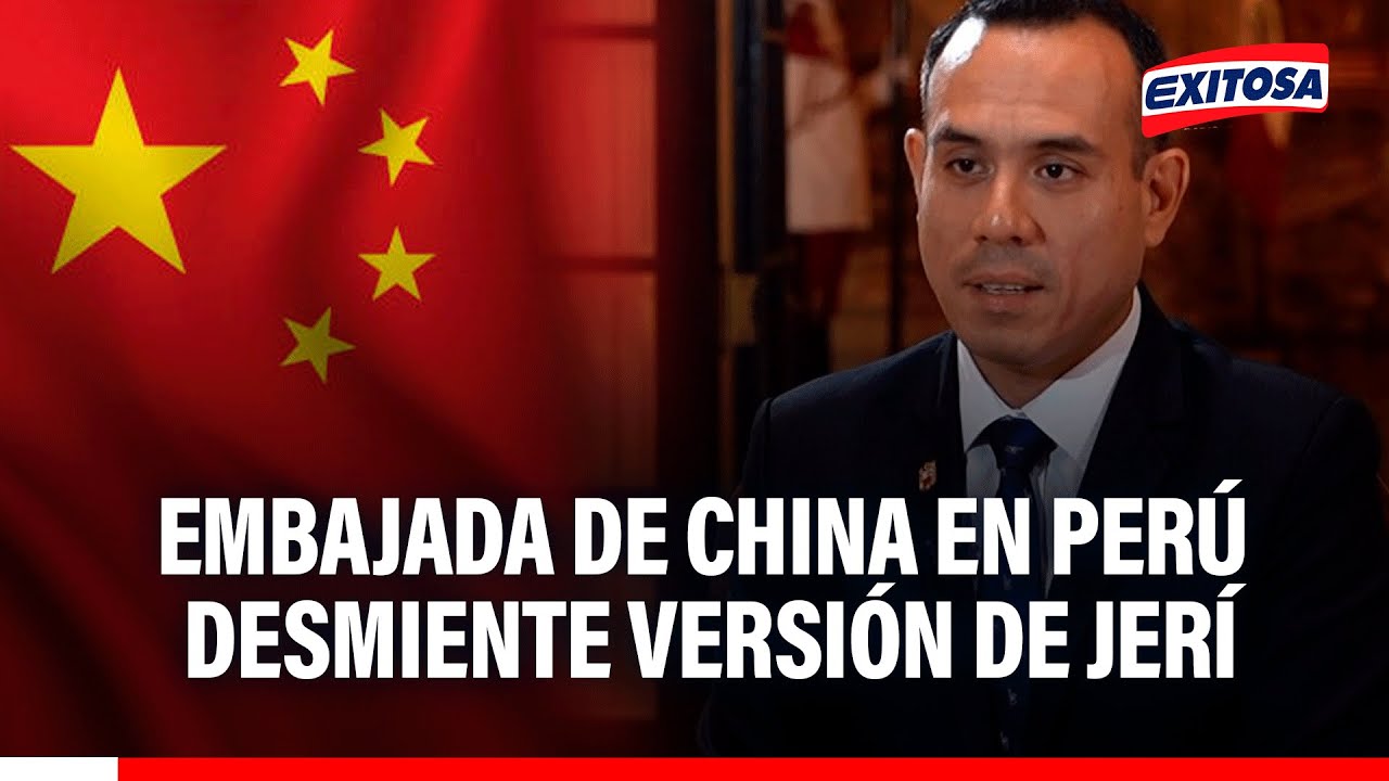 🔴🔵 Embajada de China en Perú desmiente versión de Jerí sobre evento por Día de la Confraternidad