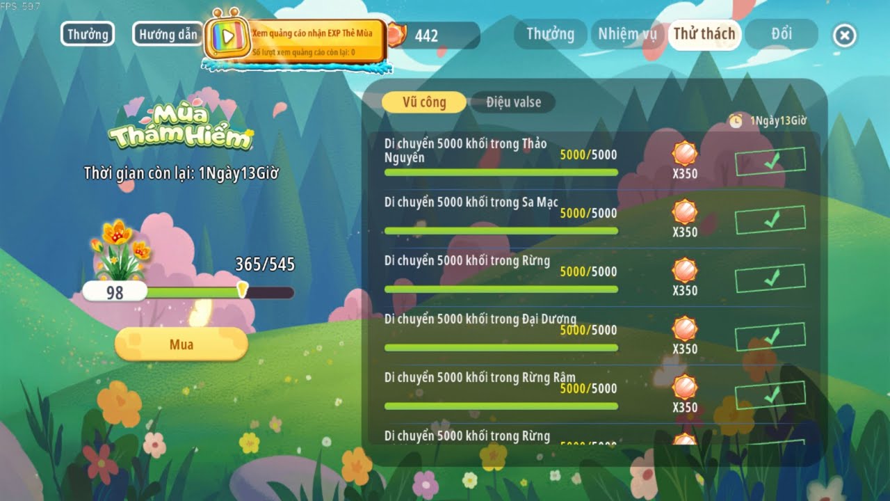 Làm Nhiệm Vụ Mùa Thám Hiểm Phần Thử Thách Trong Mini World 