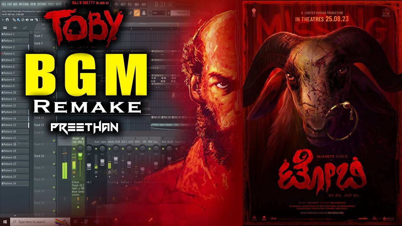 Toby BGM Remake | Raj B Shetty | Midhun Mukundan | Lighter Buddha Films | Remake by Preethan