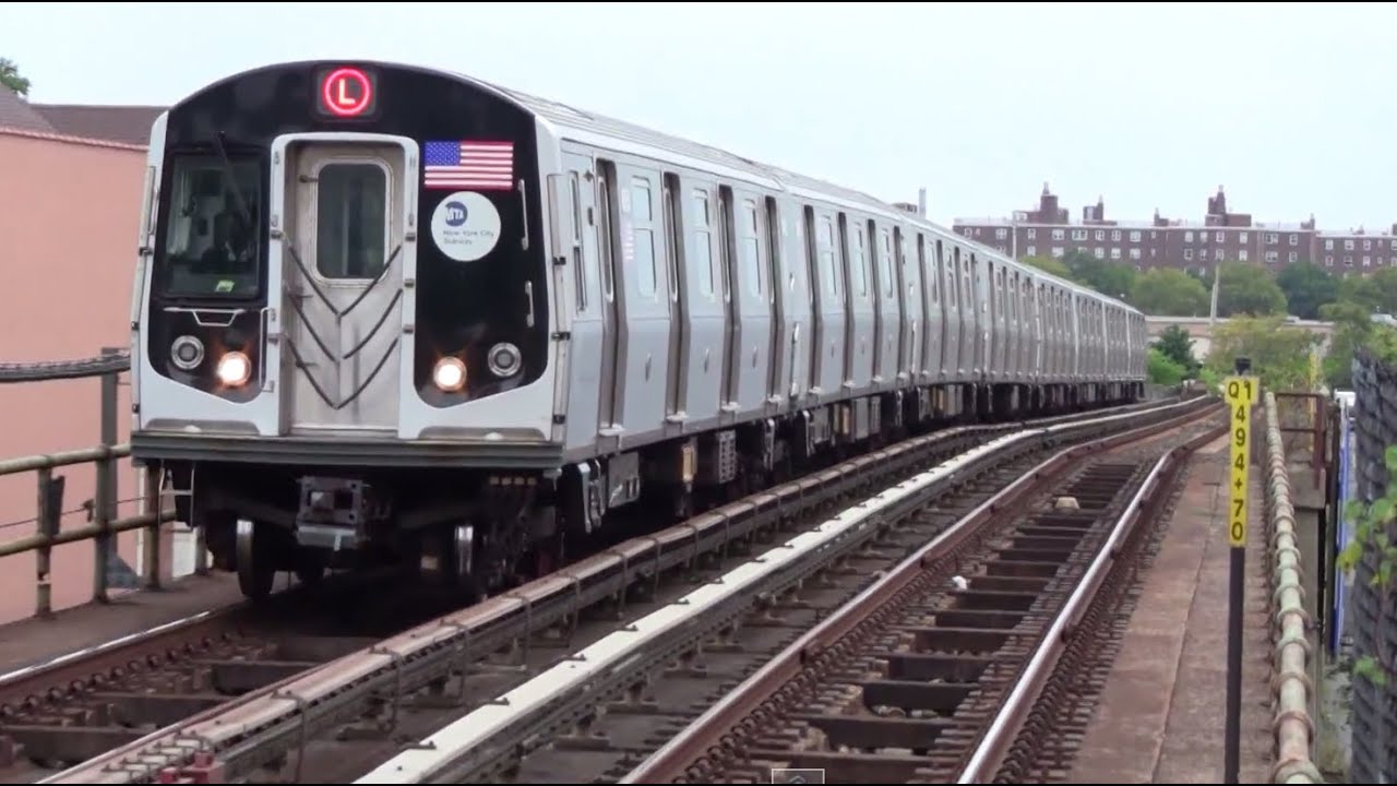 ᴴᴰ L Train Action at New Lots Avenue