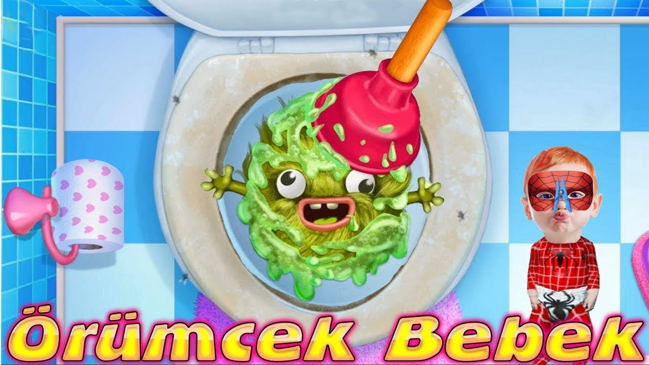 ÖRÜMCEK BEBEK VE CÜCÜK TABLETTE OYUN OYNUYOR