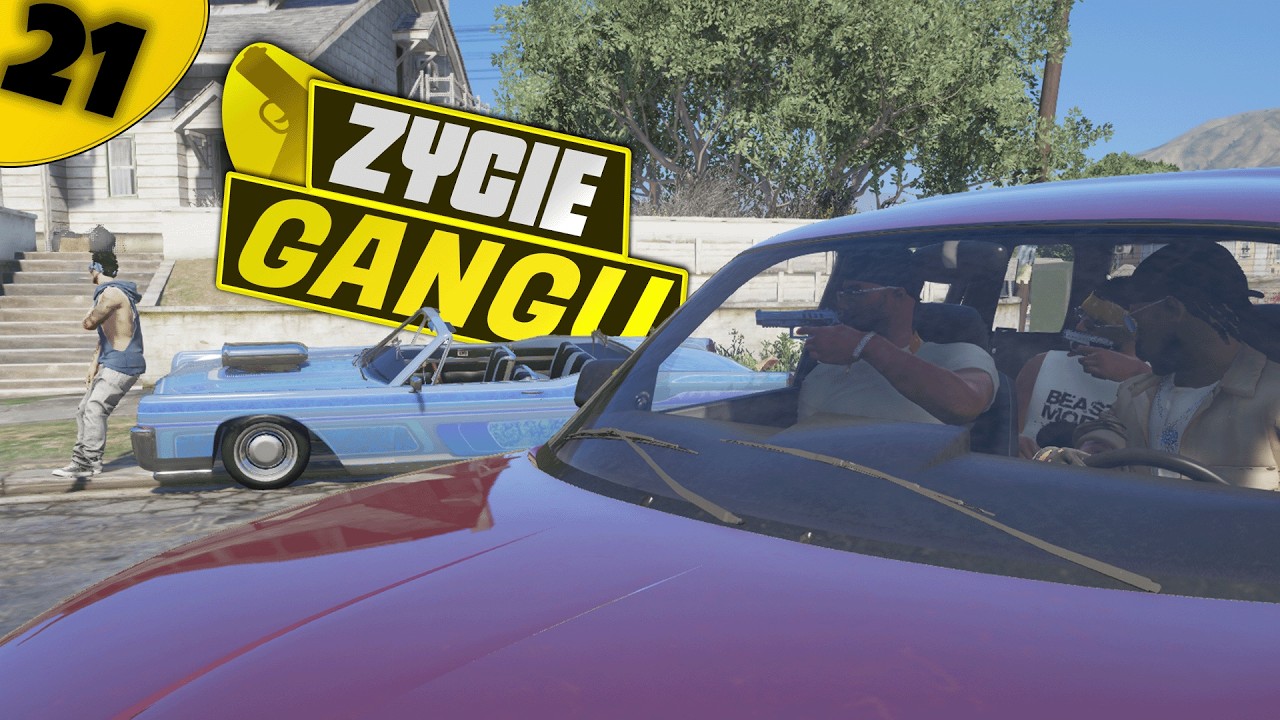 GTA V ŻYCIE GANGU #21 DRIVEBY...