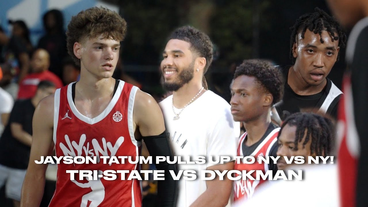 Jayson Tatum and Jadakiss Pull Up To NY vs NY Opening Day! Tri State vs Dyckman