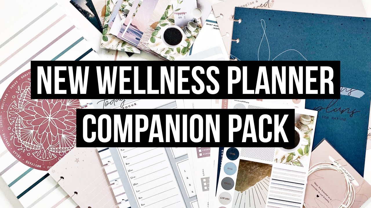 New December 2020 Release Wellness Planner Companion Accessory Pack Flip Through!
