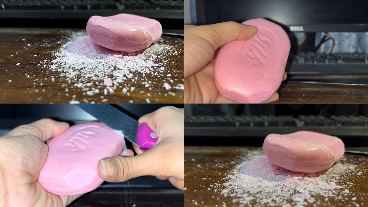 Crunchy Soap Cutting ASMR | Dry soap | Oddly Satisfying | Soap ASMR | #soapcutting #satisfying 
