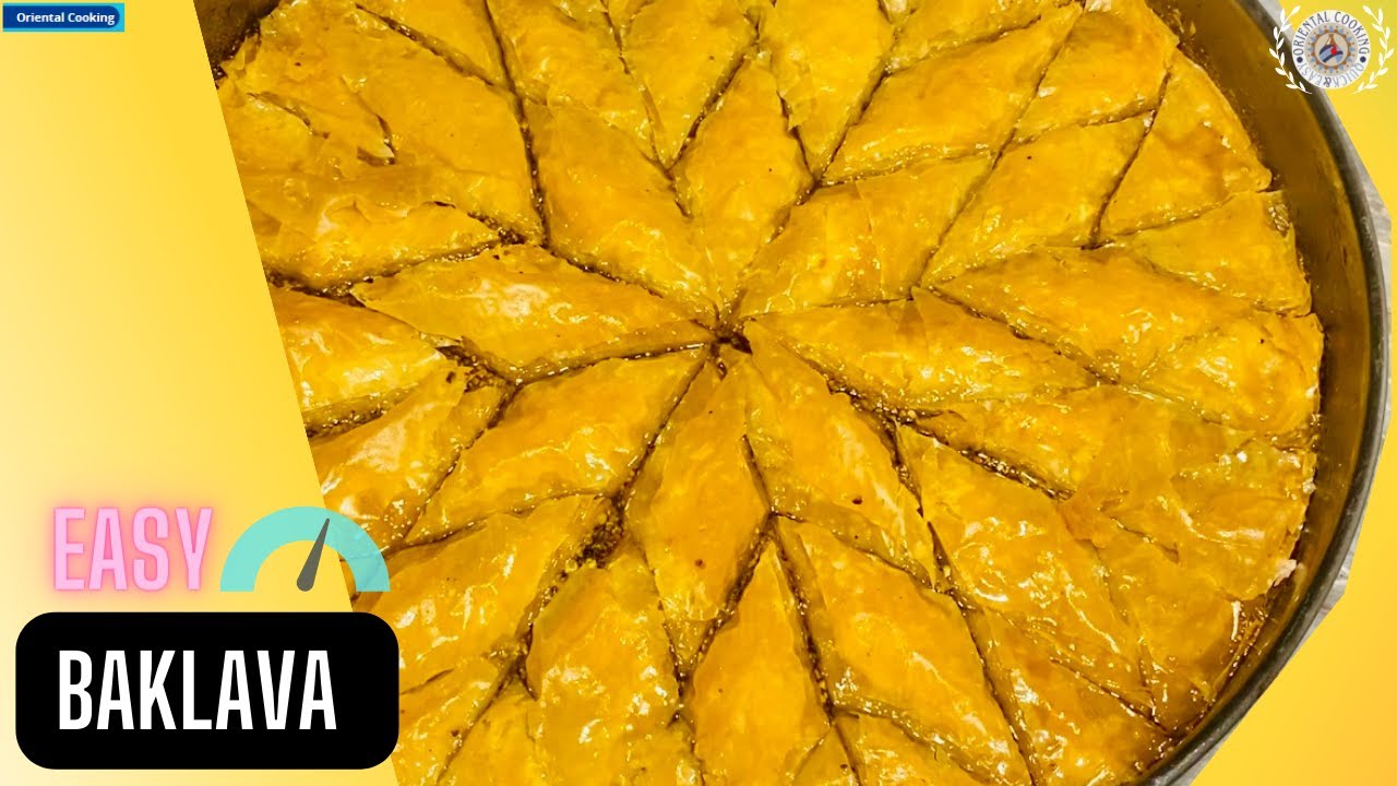 Baklava Rezept / Baklava tarifi / Einfache Baklava mit Filoteig und Pistazien / بقلاوة تركية سهلة