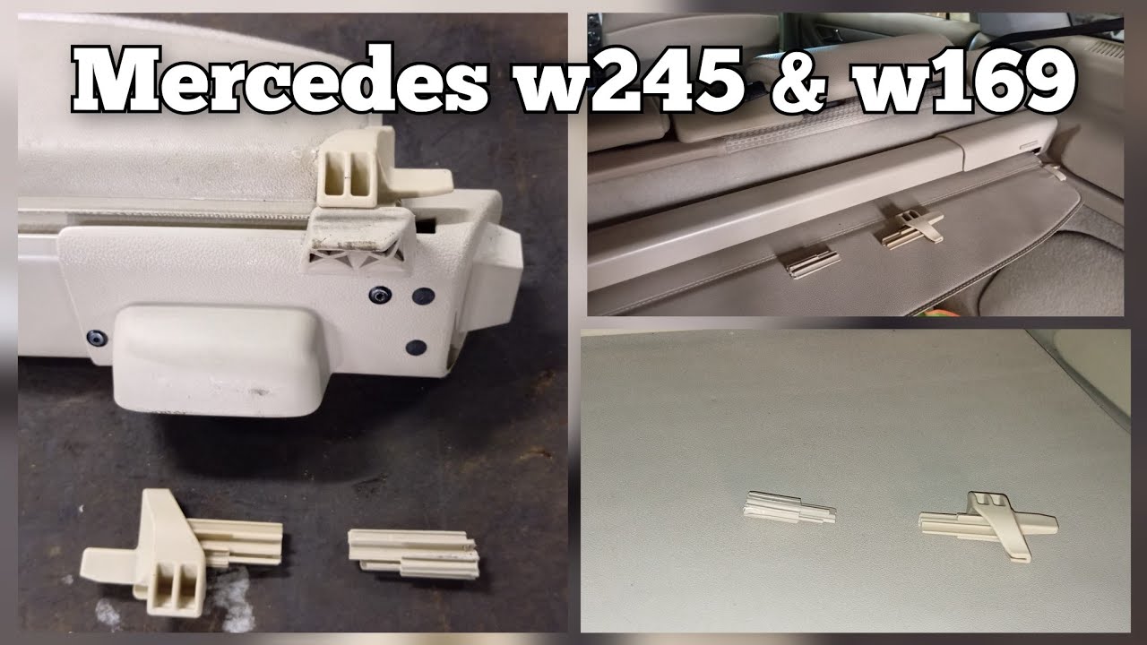 Mercedes W245 et W169 &ndash; R&eacute;paration du rideau Cache-Bagages / plage arri&egrave;re (Simple & Rapide)