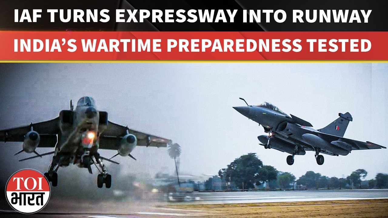 IAF Turns Highway Into Airbase: Fighter Jets Land On UP Expressway in Major Wartime Drill