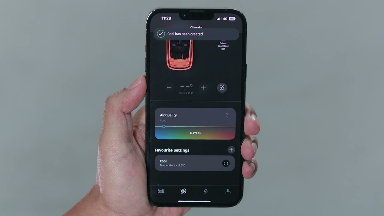Climate pre setting smart #3