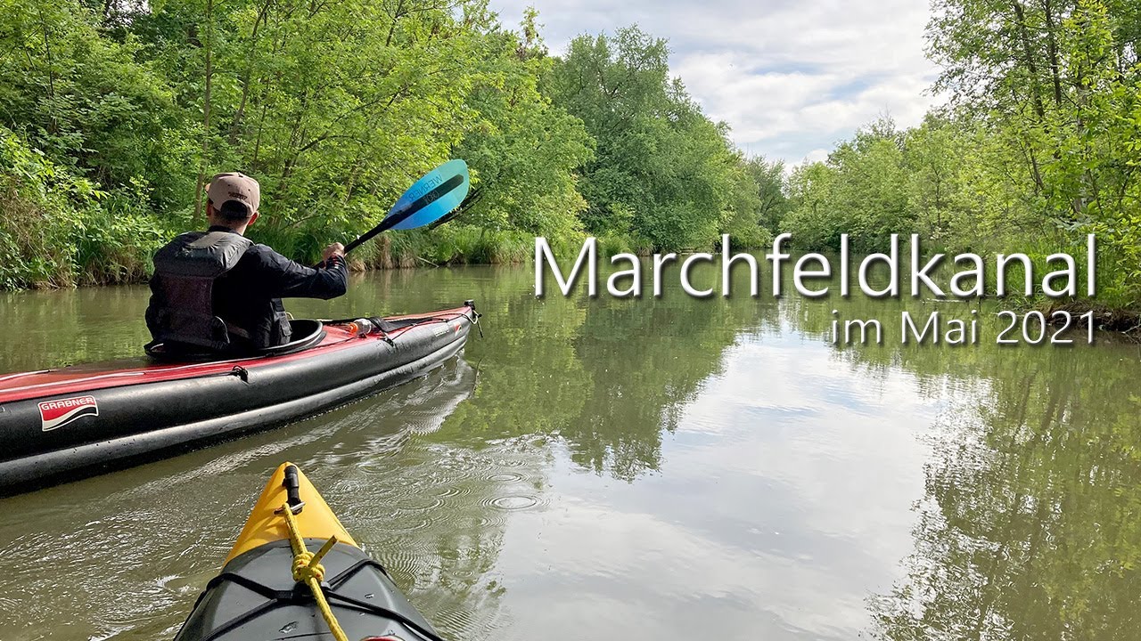 Kajakfahren am Marchfeldkanal