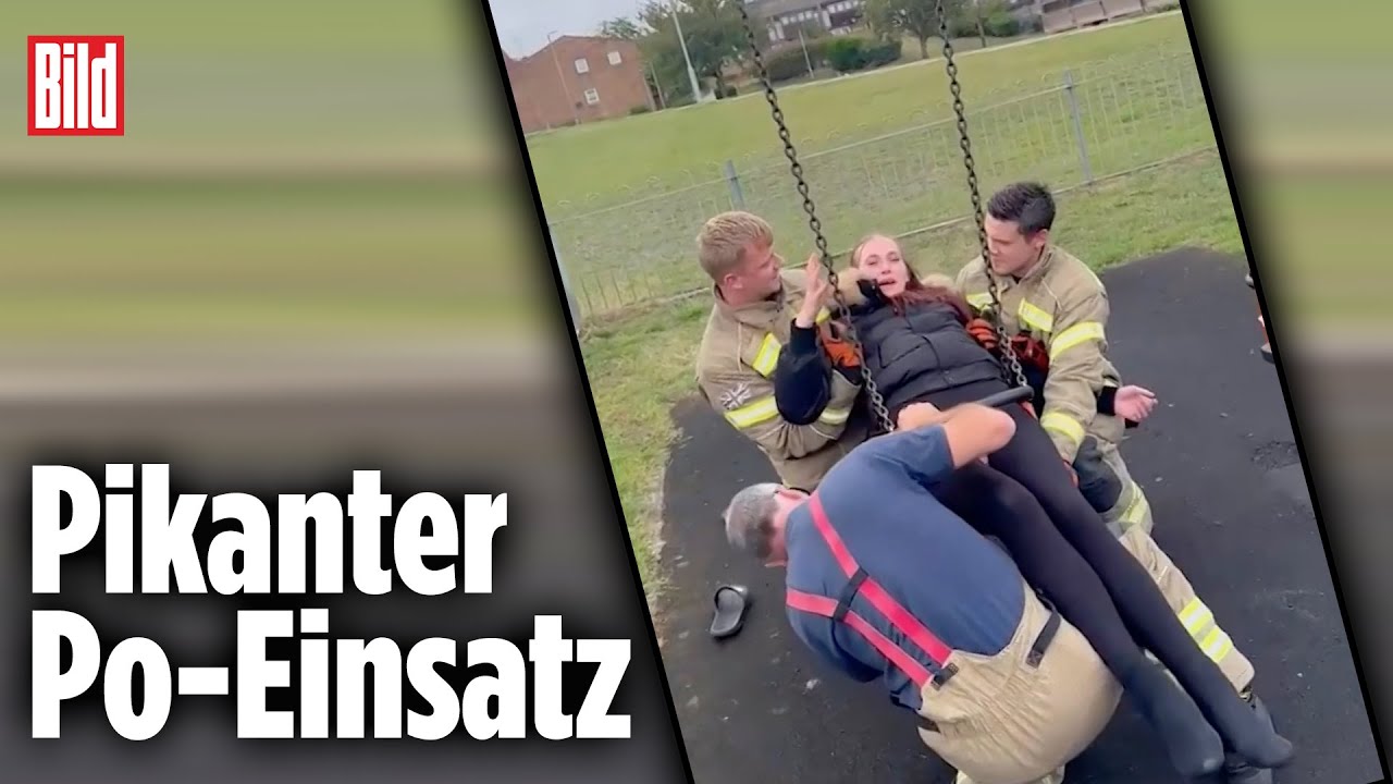 Mutter bleibt in Schaukel stecken: Feuerwehr muss eingreifen