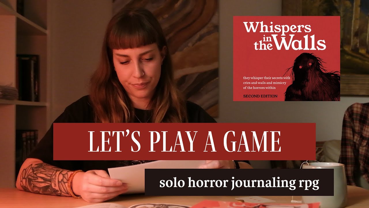 writer plays horror journaling game | whispers in the walls