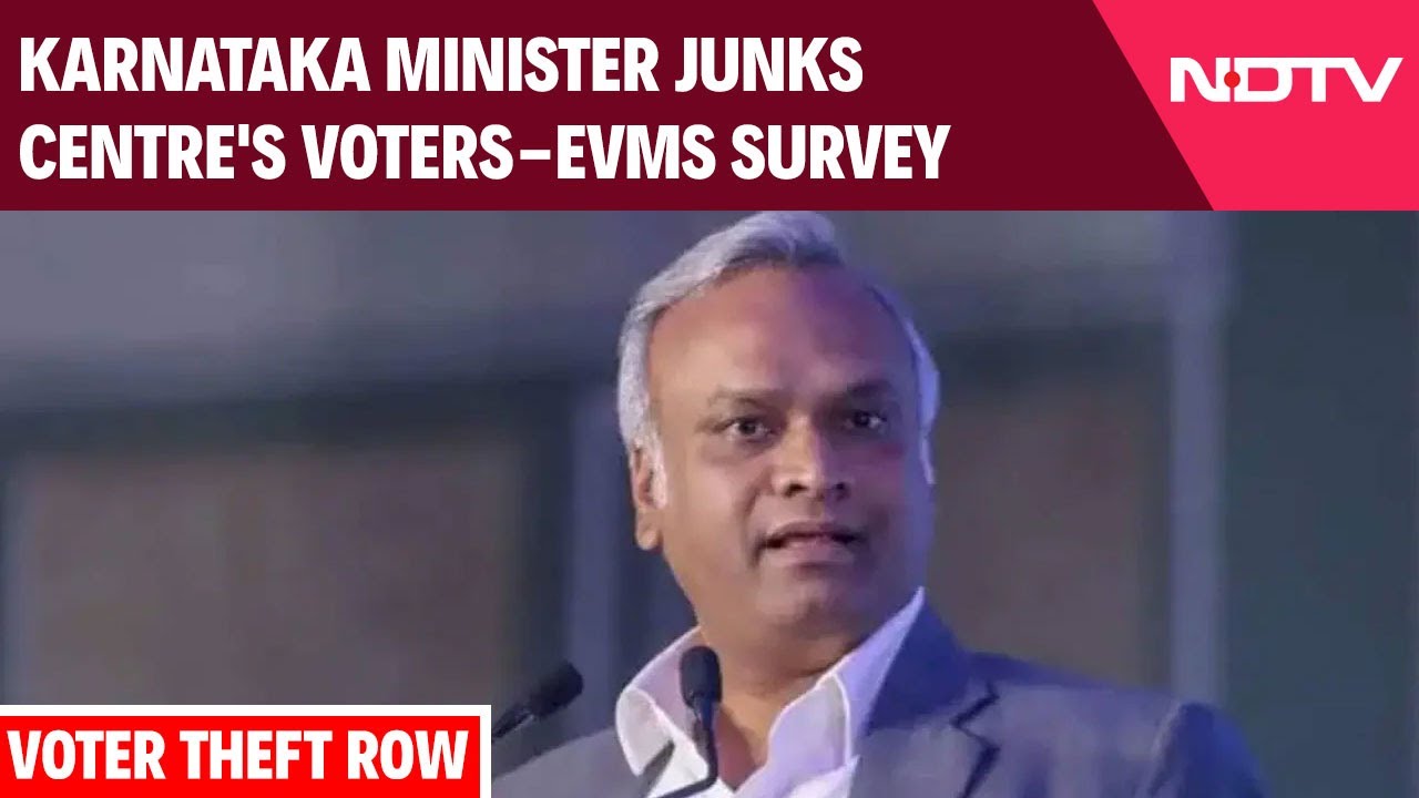 Voter Theft Row | 'What Do You Expect?' Karnataka Minister Junks Centre's Voters-EVMs Survey
