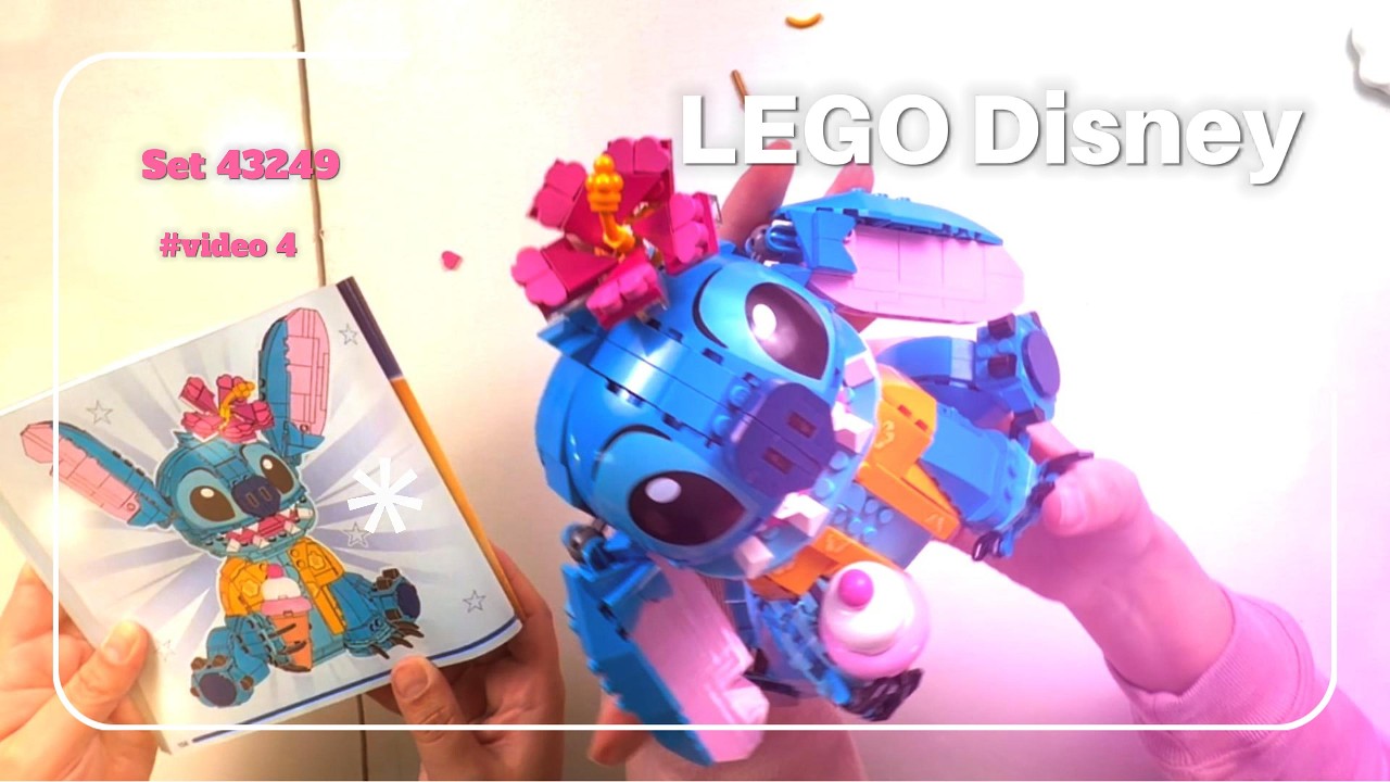 Finishing LEGO Disney Stitch! 💙ASMR Bag Opening + Timelapse Build | Part 4 #asmr #disney #legobuilds