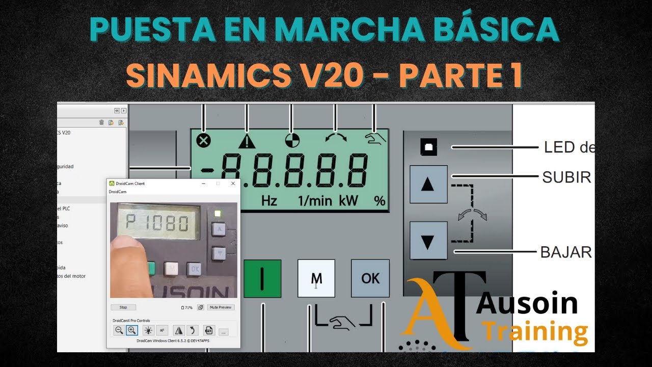 Drive training - variadores clase 4 : ¿Cómo configurar el SINAMICS V20? - Parte 1