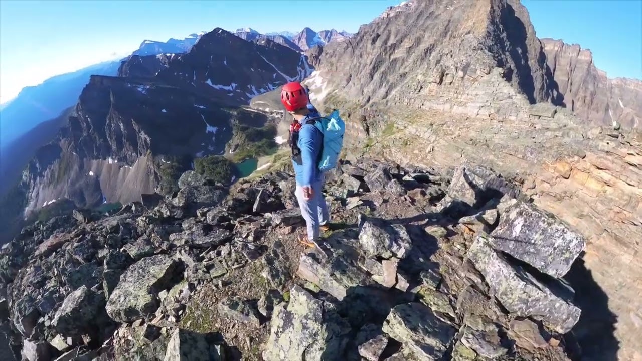 Mount Bell NE Ridge 5.3 Alpine Intro Route Canadian Rockies Banff National Park