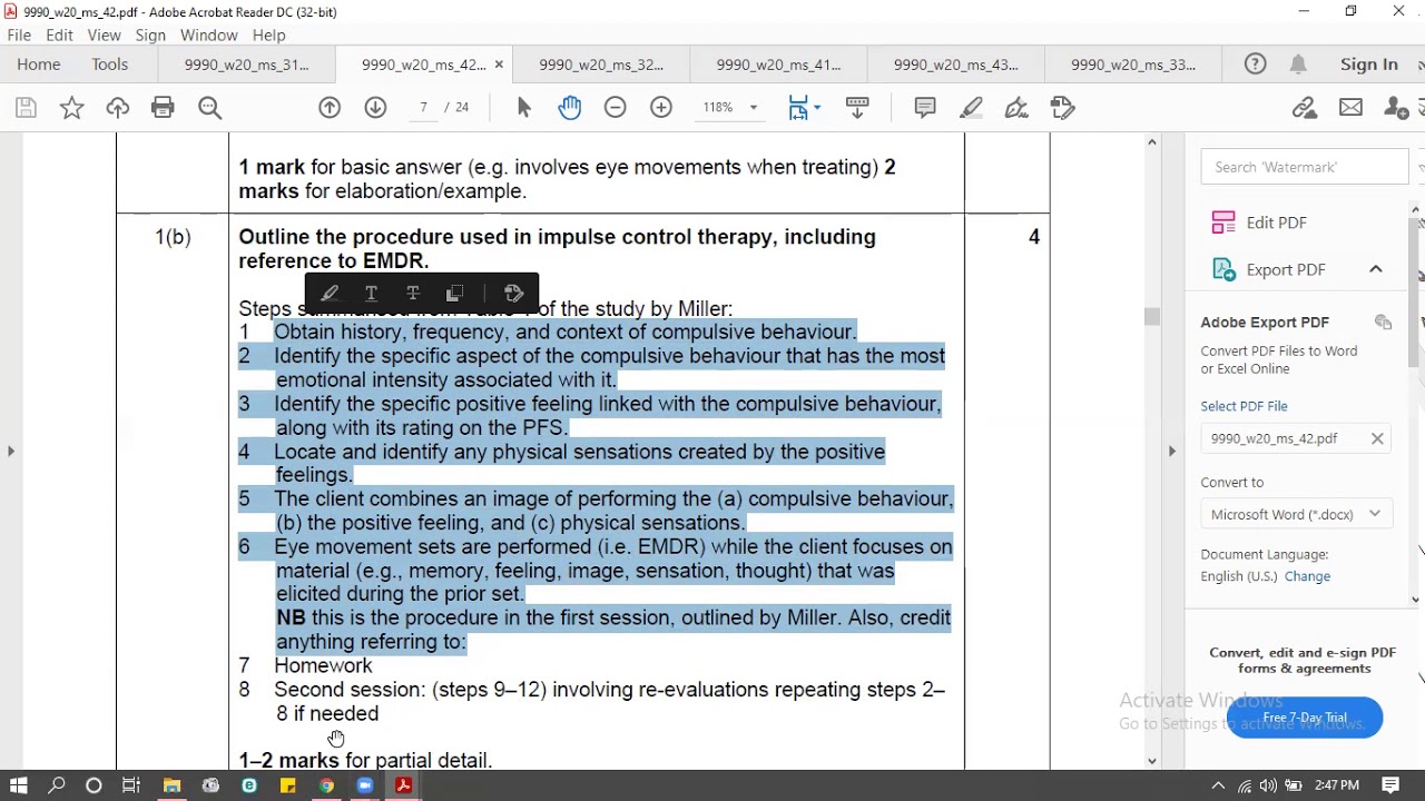 A2 abnormal psychology-past paper and revision 1