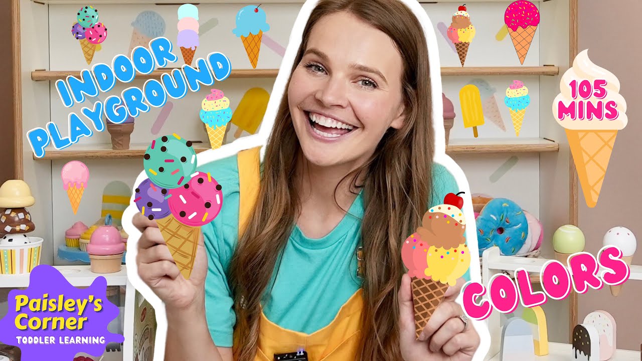 Learn at an Indoor Playground for Kids | Pretend Play & Toys | Educational Videos for Toddlers