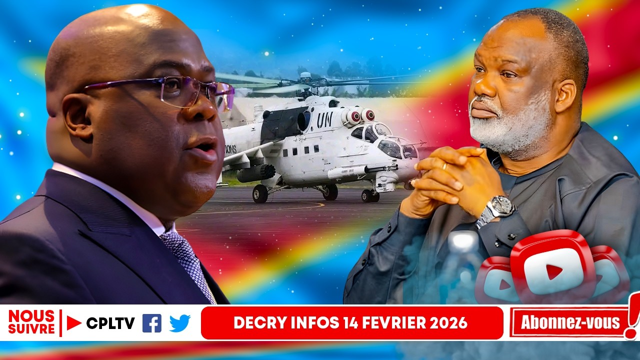 DECRY INFO 14.2.26,ATTERRISSAGE AERO GOMA,MONUSCO ESCROC,M23 DANGER.DIALOGUE,CA COINCE,FATSHI BOUGE.