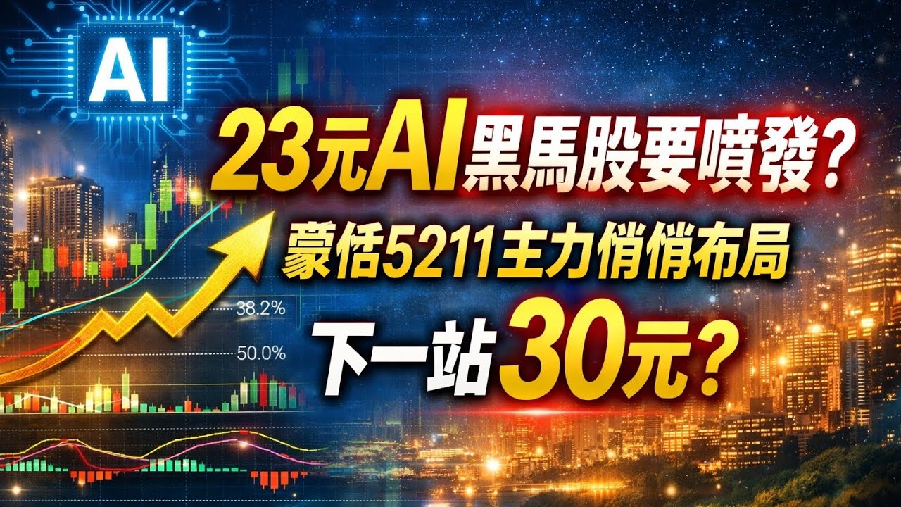 林老師課堂 | 23元AI黑馬股要噴了？蒙恬5211主力悄悄布局 下一站30元？