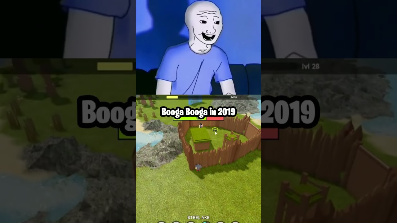 Roblox BOOGA BOOGA Back Then VS Now... 😭😭 #shorts #roblox #memes