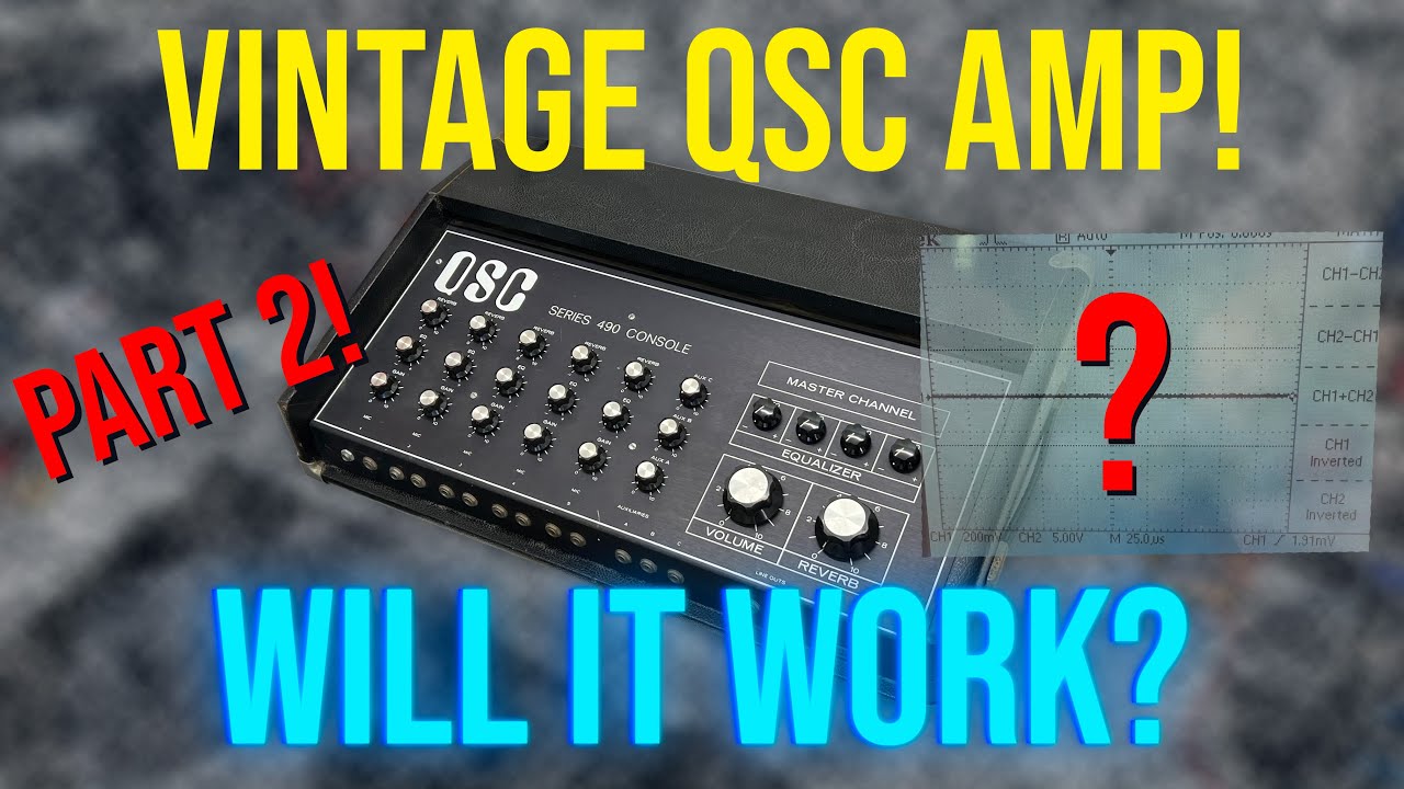 Testing The Vintage QSC Amp! - Will It Work? - Part 2! [Frequency Sweep!!] #audio #proaudio #qsc