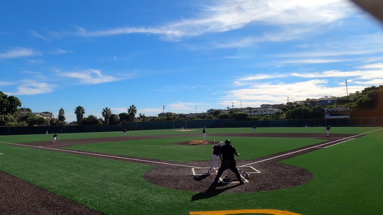 01/17/2026 Lucas Nguyen catching 8th inning BVH Varsity vs Point Loma Varsity