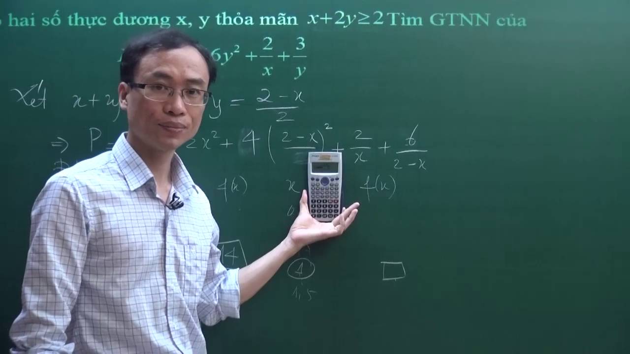 Sử dụng máy tính Casio tìm giá trị lớn nhất nhỏ nhất - Bất đẳng thức Cô si AM GM - toán lớp 9