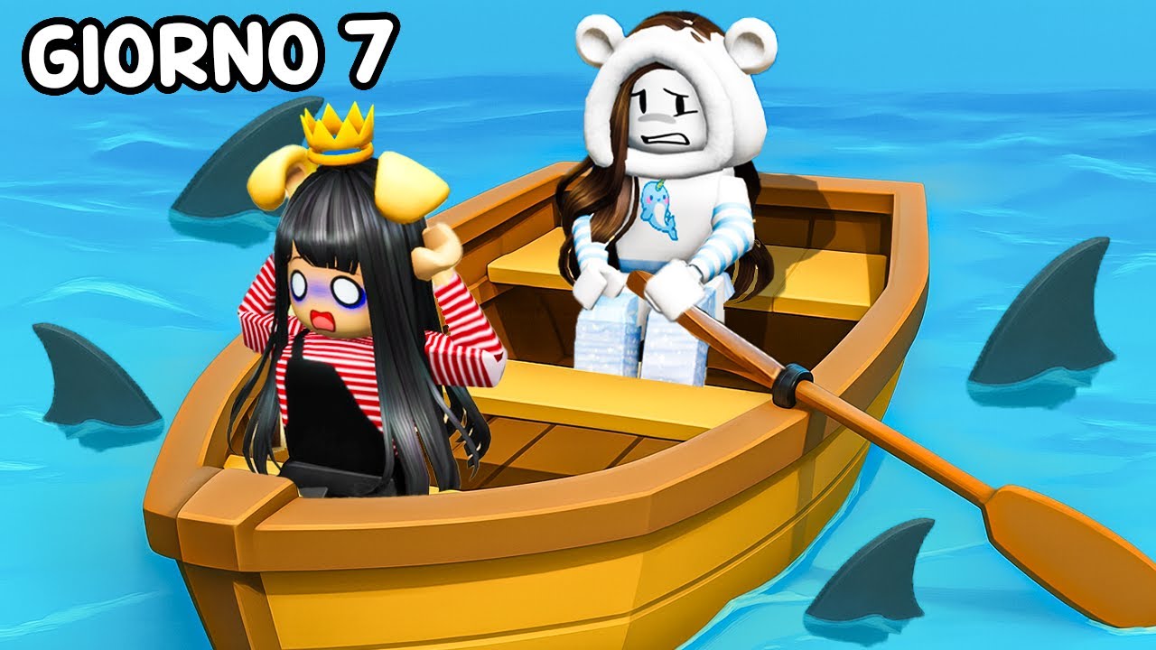 SOPRAVVIVI 7 giorni PERSI IN MARE SU ROBLOX!