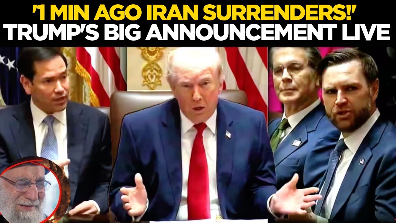 TRUMP IRAN ANNOUNCEMENT LIVE | President Trump Makes Major Statement From The White House | Trump